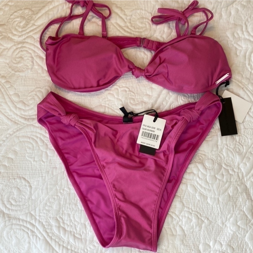 NWT Kendall + Kylie Butterfly french cut bikini size XL